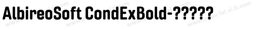 AlbireoSoft CondExBold字体转换